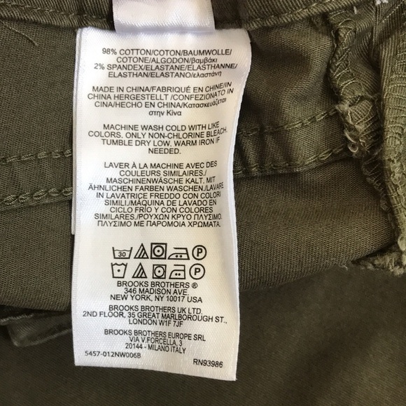 BROOKS BROTHERS Green Natalie Fit Pant Size 12P - Picture 10 of 11